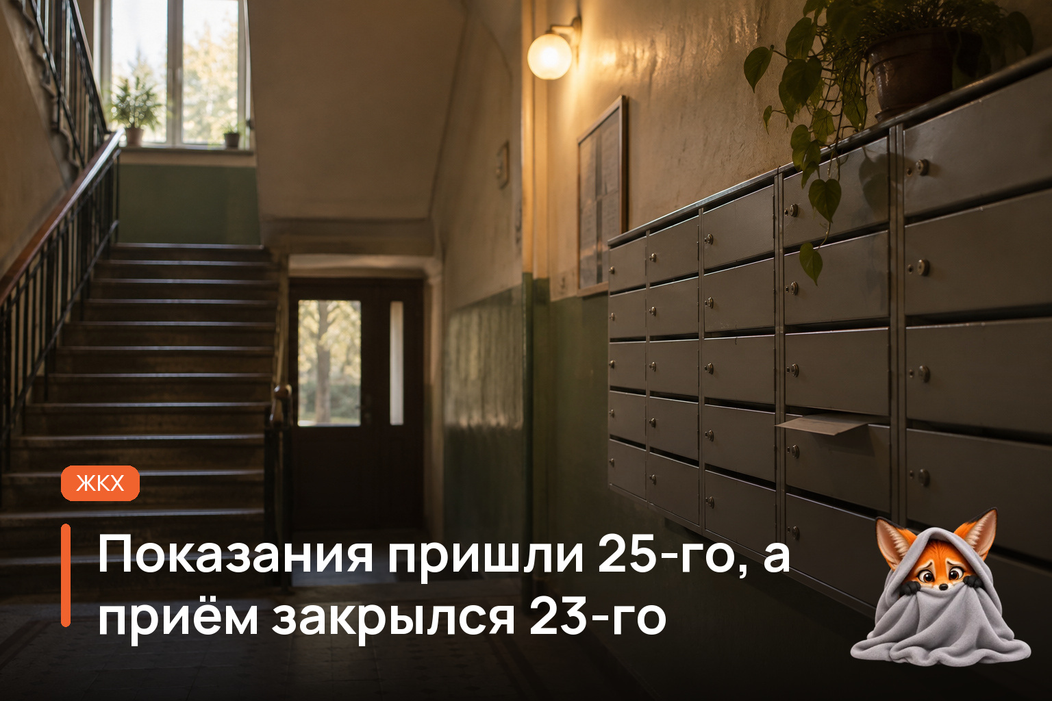Обложка статьи «Показания пришли 25-го, а приём закрылся 23-го»